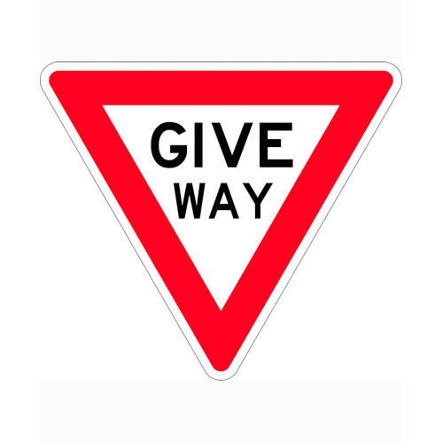 WORKWEAR, SAFETY & CORPORATE CLOTHING SPECIALISTS 900mm Triangle - Class 1 - Aluminium - Give Way