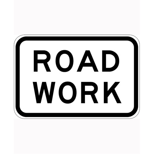 WORKWEAR, SAFETY & CORPORATE CLOTHING SPECIALISTS 900x600mm - Class 1 - Aluminium - Road Work