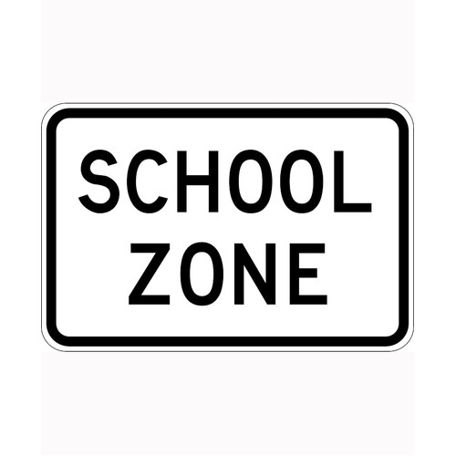 WORKWEAR, SAFETY & CORPORATE CLOTHING SPECIALISTS 600x400mm - Class 1 - Aluminium - School Zone