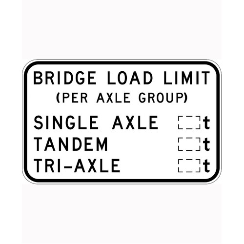 WORKWEAR, SAFETY & CORPORATE CLOTHING SPECIALISTS 1200x750mm - Class 1 - Aluminium - Bridge Load Limit (Per Axle Group)