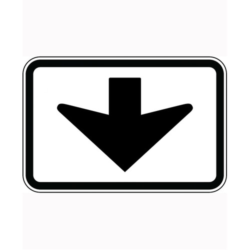 WORKWEAR, SAFETY & CORPORATE CLOTHING SPECIALISTS 900x600mm - Class 1  - Aluminium - Overhead Arrow