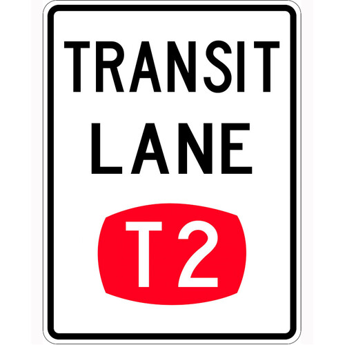 WORKWEAR, SAFETY & CORPORATE CLOTHING SPECIALISTS 900x1200mm - Class 1 - Aluminium - Transit Lane T2