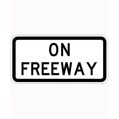 WORKWEAR, SAFETY & CORPORATE CLOTHING SPECIALISTS 900x450mm - Class 1 - Aluminium - On Freeway
