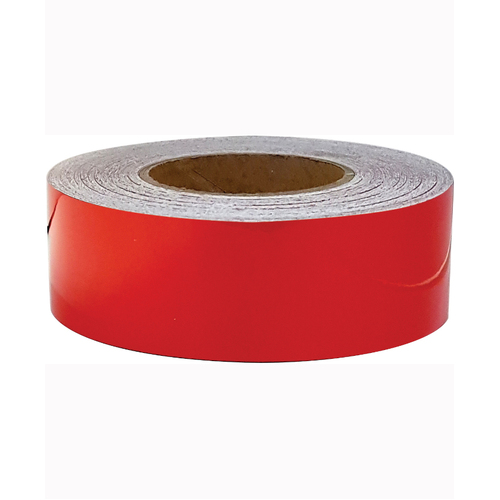 WORKWEAR, SAFETY & CORPORATE CLOTHING SPECIALISTS - 50mm x 5mtr - Class 2 Reflective Tape - Red