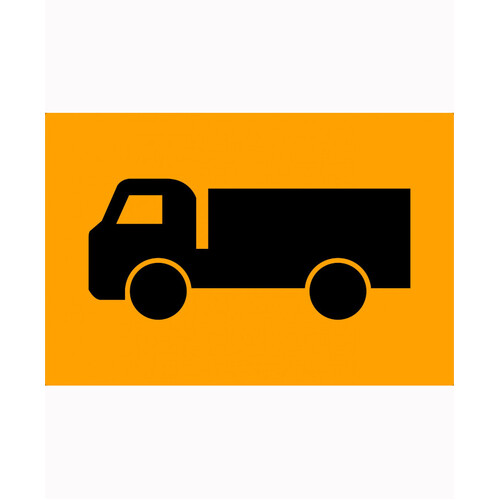 WORKWEAR, SAFETY & CORPORATE CLOTHING SPECIALISTS 900x600mm - Aluminium - Class 1 - Symbolic Truck