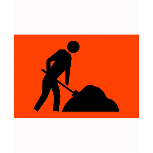 WORKWEAR, SAFETY & CORPORATE CLOTHING SPECIALISTS 900x600mm - Aluminium - Class 1 - Symbolic Worker
