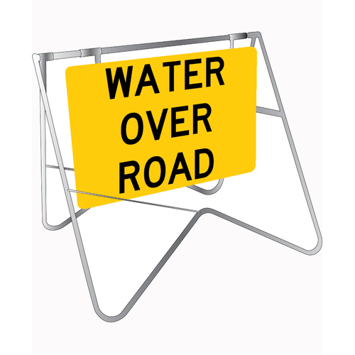 WORKWEAR, SAFETY & CORPORATE CLOTHING SPECIALISTS 900x600mm - Class 1 - Metal  - Water Over Road