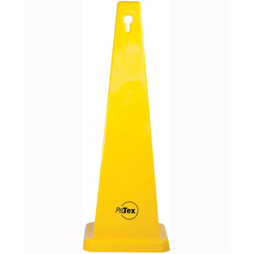 WORKWEAR, SAFETY & CORPORATE CLOTHING SPECIALISTS 890mm Safety Cone - Blank Yellow