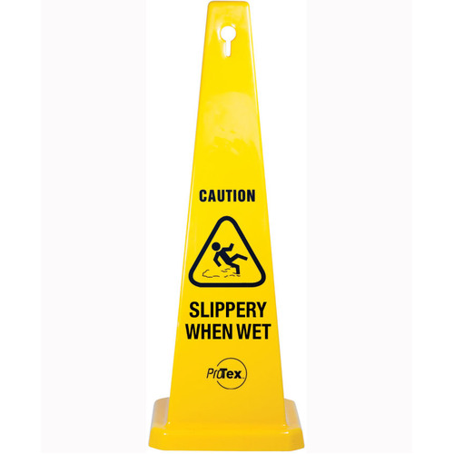WORKWEAR, SAFETY & CORPORATE CLOTHING SPECIALISTS 890mm Safety Cone - Slippery When Wet