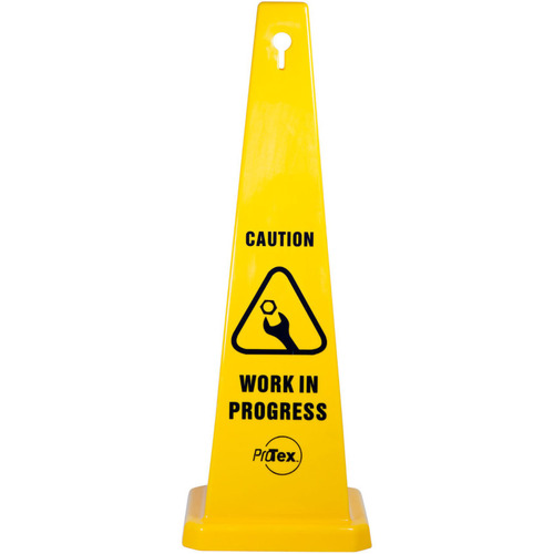 WORKWEAR, SAFETY & CORPORATE CLOTHING SPECIALISTS 890mm Safety Cone - Caution Work In Progress