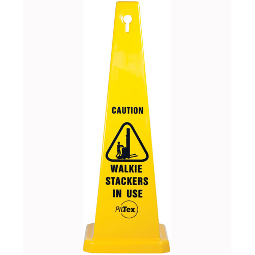 WORKWEAR, SAFETY & CORPORATE CLOTHING SPECIALISTS 890mm Safety Cone - Caution Walkie Stackers In Use
