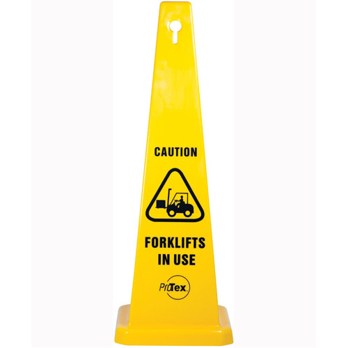 WORKWEAR, SAFETY & CORPORATE CLOTHING SPECIALISTS 890mm Safety Cone - Caution Forklifts In Use