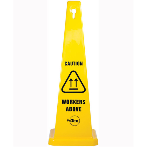 WORKWEAR, SAFETY & CORPORATE CLOTHING SPECIALISTS 890mm Safety Cone - Caution Workers Above