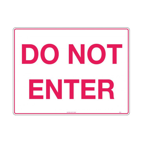 WORKWEAR, SAFETY & CORPORATE CLOTHING SPECIALISTS - Premium Plastic Sign Stand - Double Sided - Do Not Enter