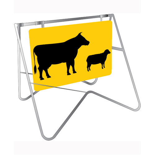 WORKWEAR, SAFETY & CORPORATE CLOTHING SPECIALISTS - 900x600mm - Class 1 - Swing Stand and Sign - Stock Picto