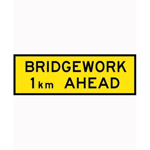 WORKWEAR, SAFETY & CORPORATE CLOTHING SPECIALISTS 1800x600mm - Boxed Edge - Cl.1 - Bridgework __ km Ahead