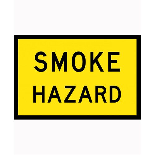 WORKWEAR, SAFETY & CORPORATE CLOTHING SPECIALISTS 900x600mm - Boxed Edge - Cl.1 - Smoke Hazard