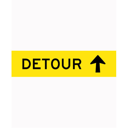 WORKWEAR, SAFETY & CORPORATE CLOTHING SPECIALISTS - 1200x300mm - Corflute - Cl.1 - Detour (Arrow Up)