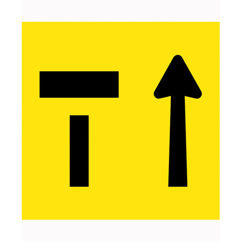 WORKWEAR, SAFETY & CORPORATE CLOTHING SPECIALISTS 600x600mm - Class 1 - Corflute - Lane Status Open (Arrow Up) - Closed (T)