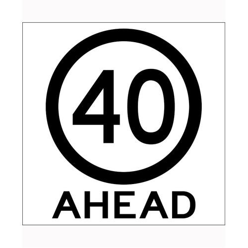 WORKWEAR, SAFETY & CORPORATE CLOTHING SPECIALISTS - 600x600mm - Class 1 - Corflute - 40 Ahead