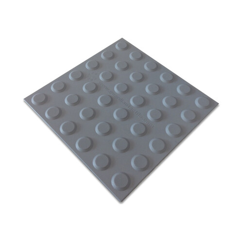 WORKWEAR, SAFETY & CORPORATE CLOTHING SPECIALISTS - 300x300mm - PVC Self Adhesive Backed Directional Tactiles - Grey