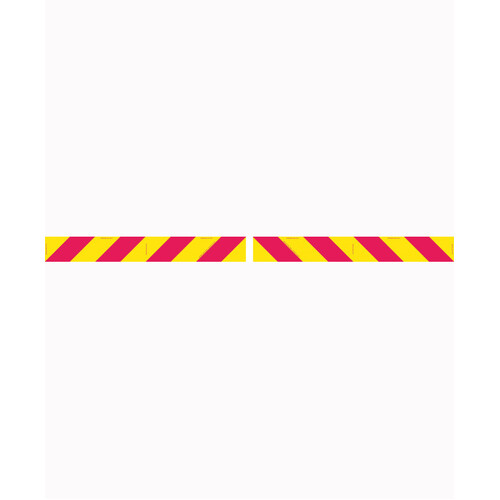 WORKWEAR, SAFETY & CORPORATE CLOTHING SPECIALISTS - 800x100mm - Metal - Cl.1 - 2 pieces - Candy Stripes
