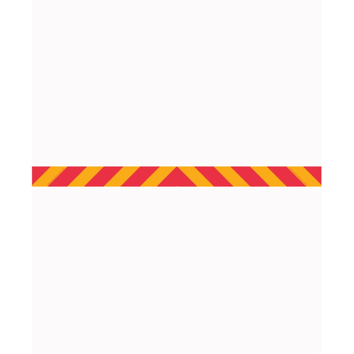 WORKWEAR, SAFETY & CORPORATE CLOTHING SPECIALISTS - 1800x200mm - Self Adhesive - Cl.2 - 1 piece - Candy Stripes