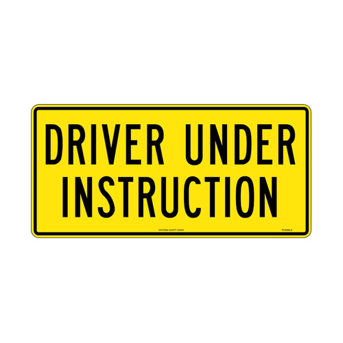 WORKWEAR, SAFETY & CORPORATE CLOTHING SPECIALISTS 250x525mm - Magnetic - Driver Under Instruction
