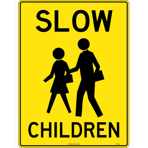 WORKWEAR, SAFETY & CORPORATE CLOTHING SPECIALISTS 450x300mm - Poly - Slow Children