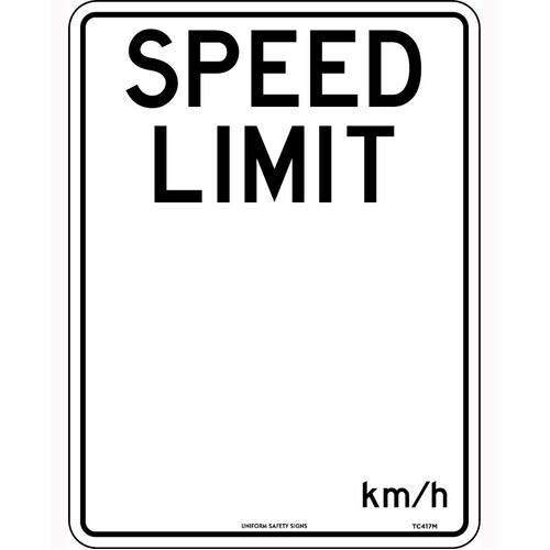 WORKWEAR, SAFETY & CORPORATE CLOTHING SPECIALISTS - 600x400mm - Metal - Speed Limit ...km