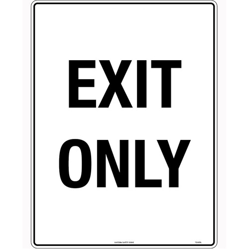 WORKWEAR, SAFETY & CORPORATE CLOTHING SPECIALISTS 600x400mm - Class 2 - Metal - Exit Only