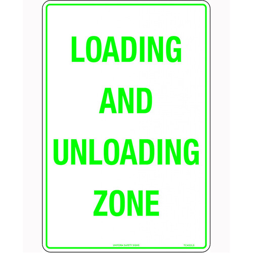 WORKWEAR, SAFETY & CORPORATE CLOTHING SPECIALISTS 450x300mm - Metal - Loading And Unloading Zone