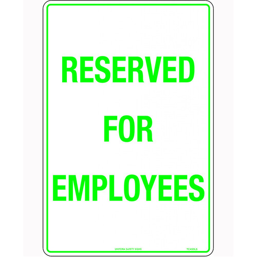 WORKWEAR, SAFETY & CORPORATE CLOTHING SPECIALISTS - 450x300mm - Metal - Reserved for Employees