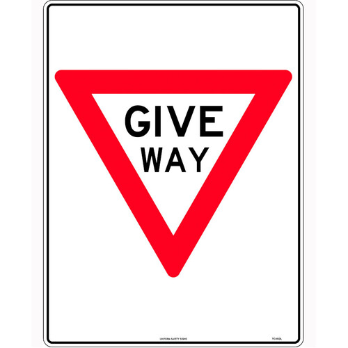 WORKWEAR, SAFETY & CORPORATE CLOTHING SPECIALISTS - 600x400mm - Corflute - Give Way Triangle