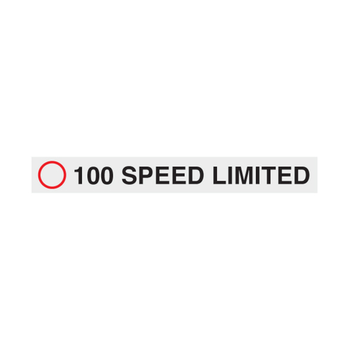 WORKWEAR, SAFETY & CORPORATE CLOTHING SPECIALISTS - 680x80mm - Self Adhesive - Cl.2 - 100km/h Speed Limited