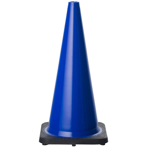 WORKWEAR, SAFETY & CORPORATE CLOTHING SPECIALISTS - 450mm - Plain - Traffic Cones - Blue [FREIGHT CHARGES APPLY]