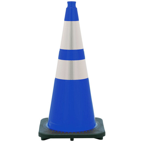 WORKWEAR, SAFETY & CORPORATE CLOTHING SPECIALISTS - 450mm - Cl.1 Reflective - Blue Traffic Cones [FREIGHT CHARGES APPLY]