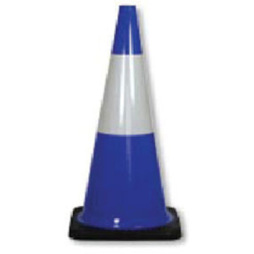 WORKWEAR, SAFETY & CORPORATE CLOTHING SPECIALISTS 700mm - Cl.1 Reflective - Traffic Cones - Fluorescent Blue