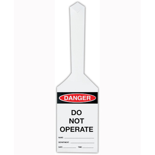 WORKWEAR, SAFETY & CORPORATE CLOTHING SPECIALISTS 170x80mm - Self Locking Tags - Pkt of 25 - Danger Do Not Operate