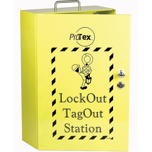 WORKWEAR, SAFETY & CORPORATE CLOTHING SPECIALISTS - 300x460x130mm Steel Lockout Station