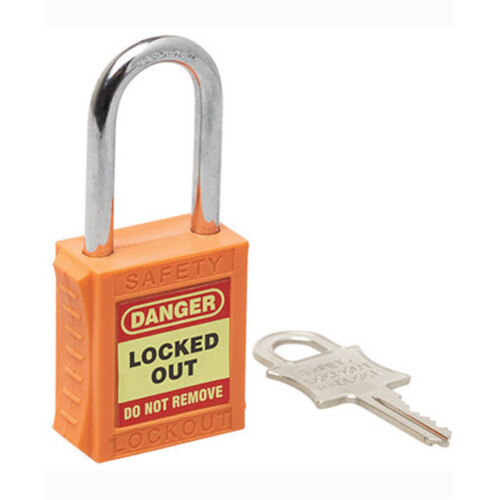 WORKWEAR, SAFETY & CORPORATE CLOTHING SPECIALISTS 42mm Premium Orange Safety Lockout