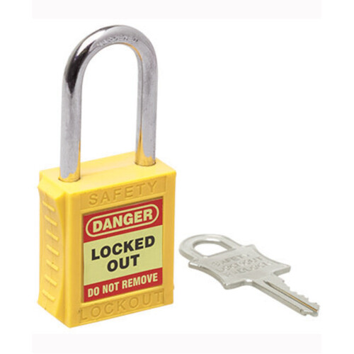 WORKWEAR, SAFETY & CORPORATE CLOTHING SPECIALISTS - 42mm Premium Yellow Safety Lockout