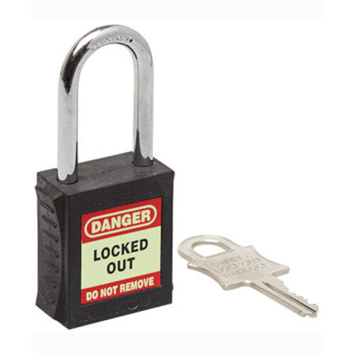 WORKWEAR, SAFETY & CORPORATE CLOTHING SPECIALISTS - 42mm Premium Black Safety Lockout