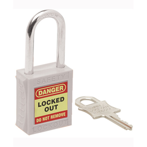 WORKWEAR, SAFETY & CORPORATE CLOTHING SPECIALISTS - 42mm Premium White Safety Lockout