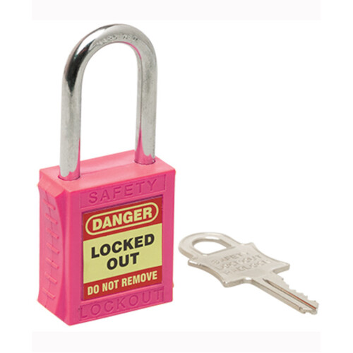 WORKWEAR, SAFETY & CORPORATE CLOTHING SPECIALISTS - 42mm Premium Pink Safety Lockout