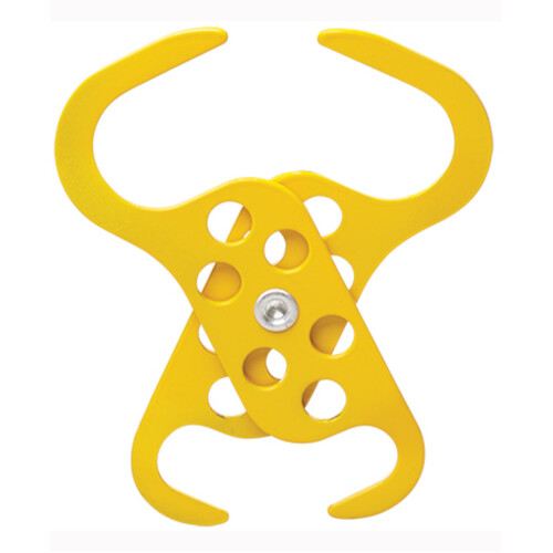 WORKWEAR, SAFETY & CORPORATE CLOTHING SPECIALISTS - Scorpio Double Ended Lockout Hasp - Yellow