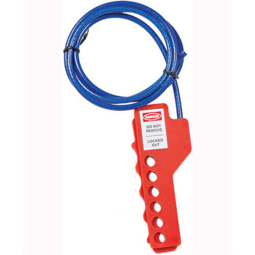 WORKWEAR, SAFETY & CORPORATE CLOTHING SPECIALISTS Adjustable Cable Lockout - 1 Metre Cable