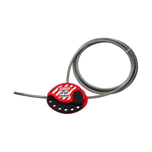 WORKWEAR, SAFETY & CORPORATE CLOTHING SPECIALISTS Large Lockout Hasp - Red - 10 Hole