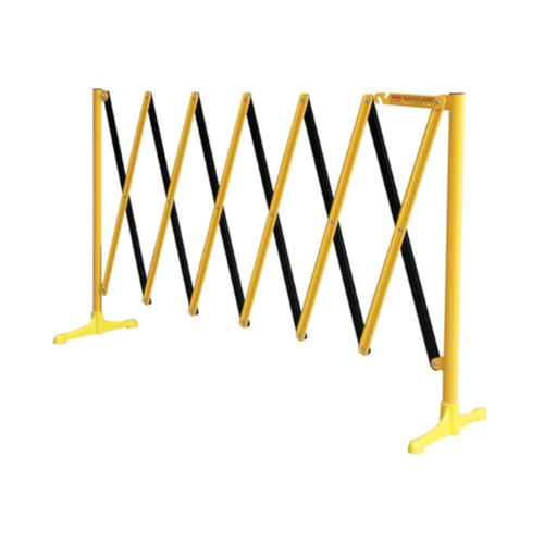 WORKWEAR, SAFETY & CORPORATE CLOTHING SPECIALISTS 950mm x 3.2m Economy Expanding Barrier - Yellow/Black