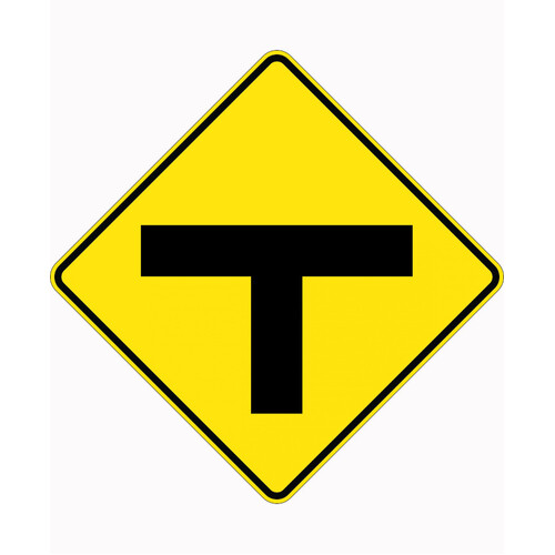 WORKWEAR, SAFETY & CORPORATE CLOTHING SPECIALISTS 750x750mm - Aluminium - Class 1 Reflective - T Junction